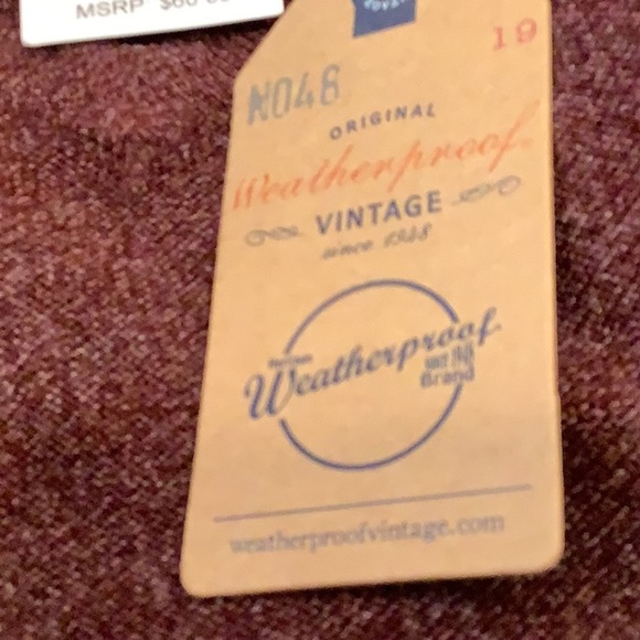 Vintage Size Large Original Weatherproof Men’s V-Neck Sweater. New With Tags. - Picture 5 of 5